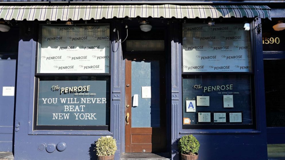 PHOTO: The Penrose remains closed during the coronavirus pandemic, April 15, 2020, in New York City. 