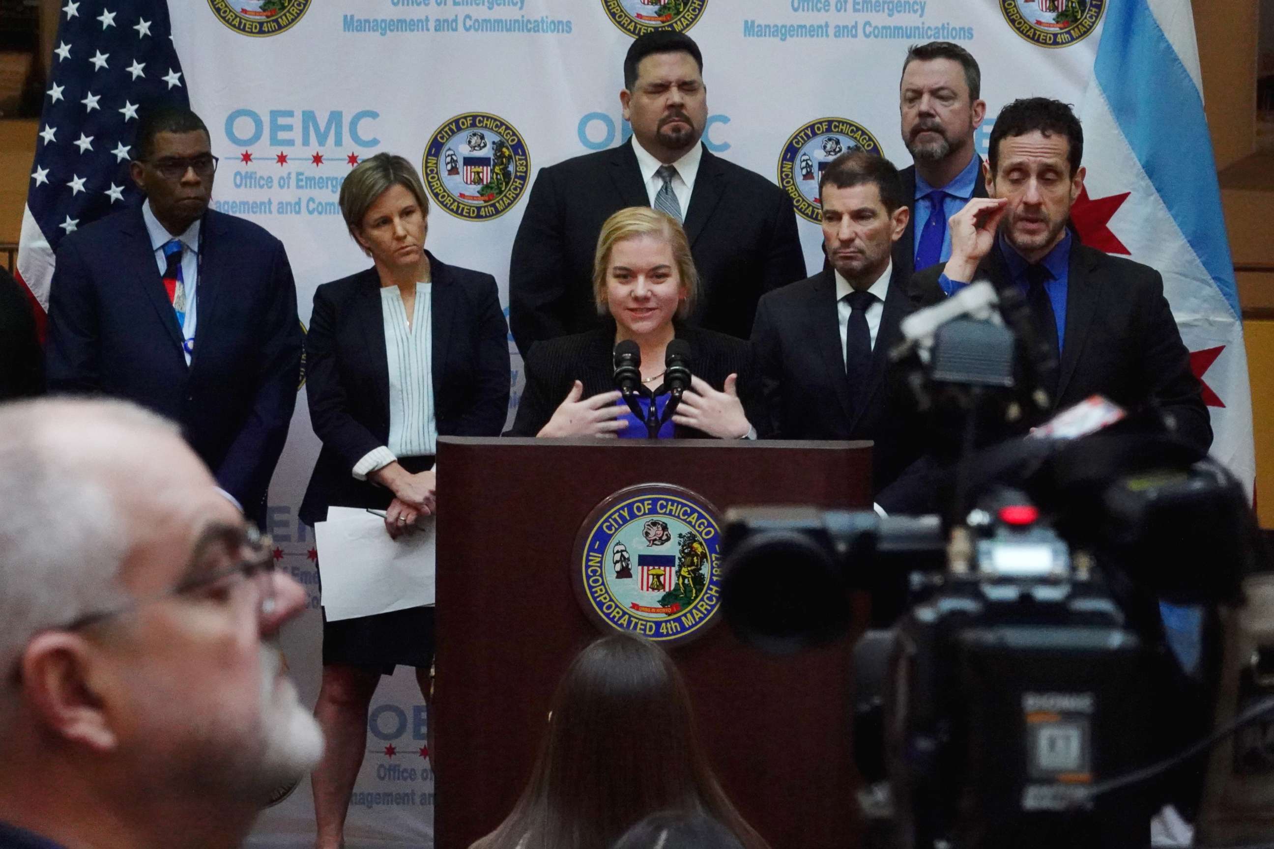 PHOTO: Dr. Allison Arwady, commissioner of the Chicago Department of Public Health, speaks to reporters about a patient who has been diagnosed with the Coronavirus in Chicago, Jan. 24, 2020.