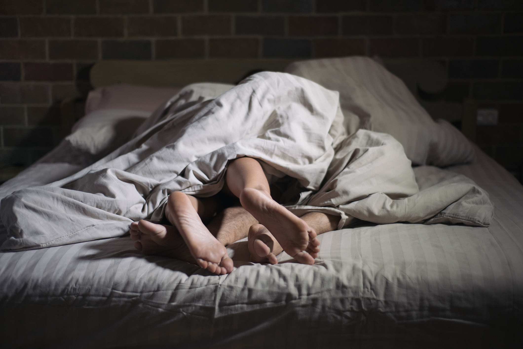 PHOTO: A couple is seen in bed in this undated stock photo.