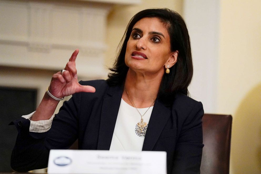 PHOTO:Administrator of the Centers for Medicare and Medicaid Services Seema Verma speaks during a roundtable at the White House, June 15, 2020.