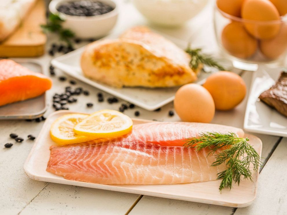 PHOTO: Fish, eggs and poultry are pictured in an undated stock photo.