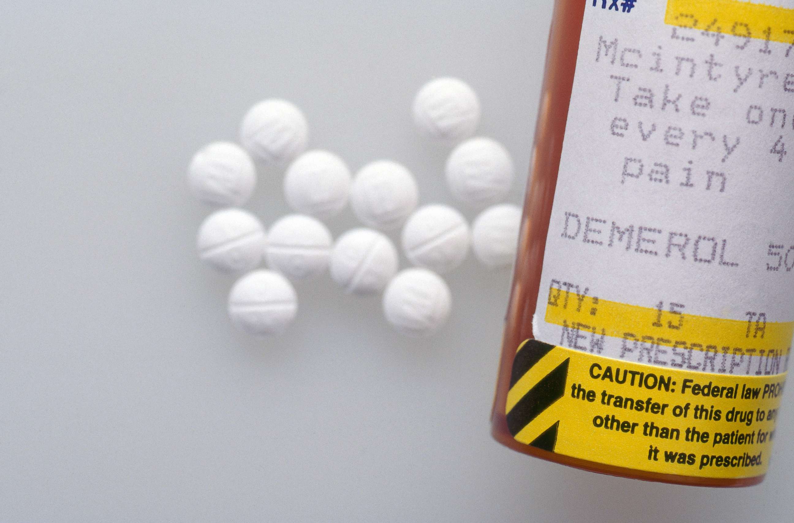 PHOTO: Demerol (Pethidine), an opioid analgesic used in the treatment of moderate to severe pain is pictured in an undated stock photo. 