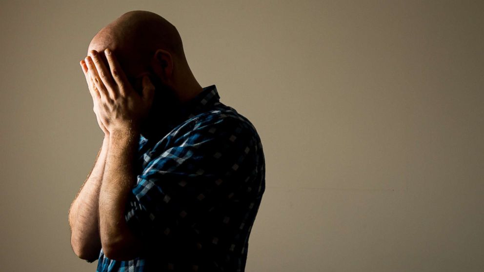 PHOTO: A man exhibits symptoms of depression in a stock photo dated March 9, 2015.