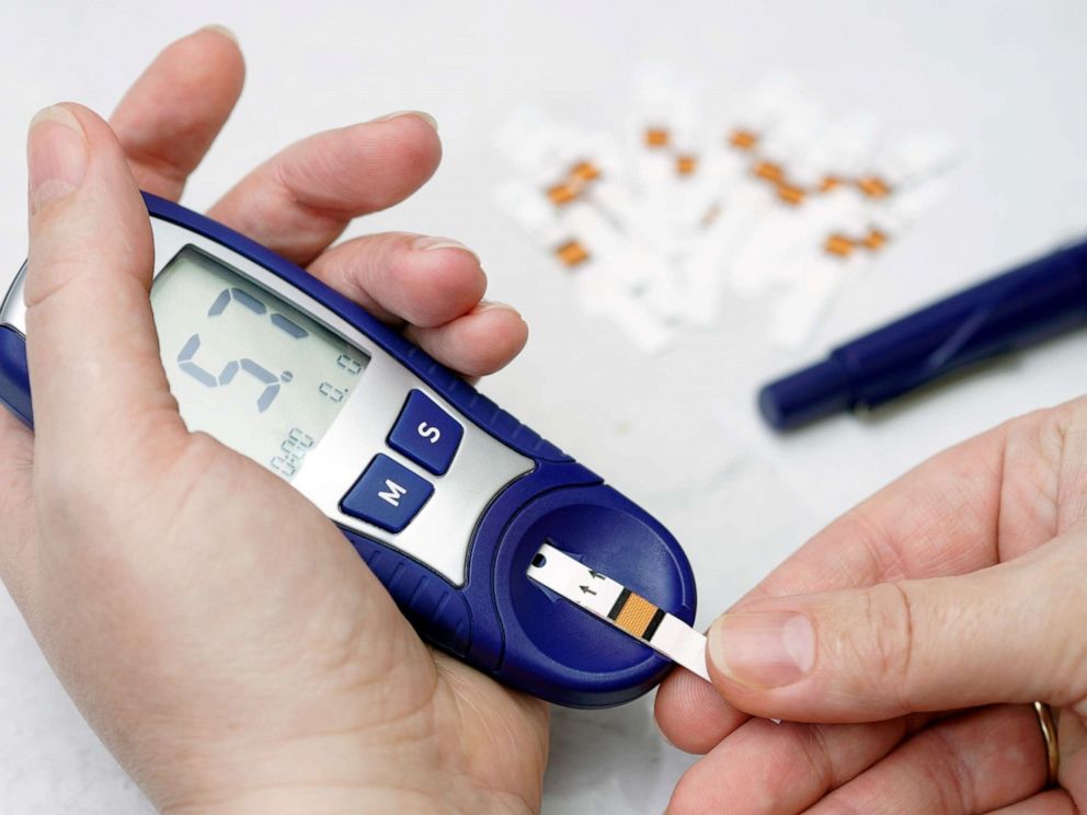 PHOTO: Image Of Person Checking Diabetes.