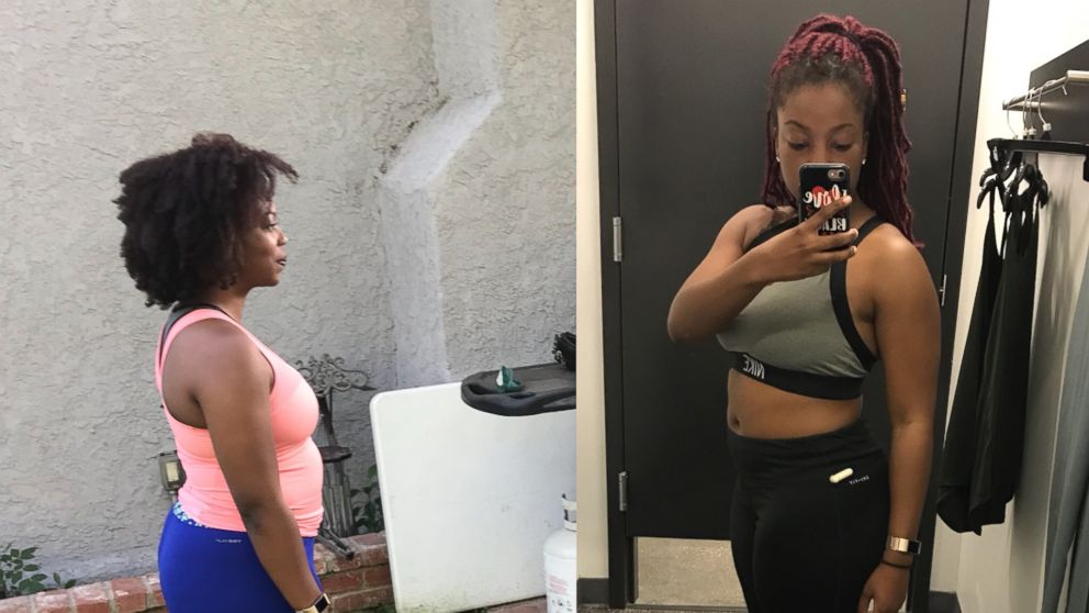 PHOTO: Asha McDowell, a teacher living in New Orleans, Louisiana, shared this before and after image from when she tried a diet and workout plan from celebrity trainer Jeannette Jenkins. 