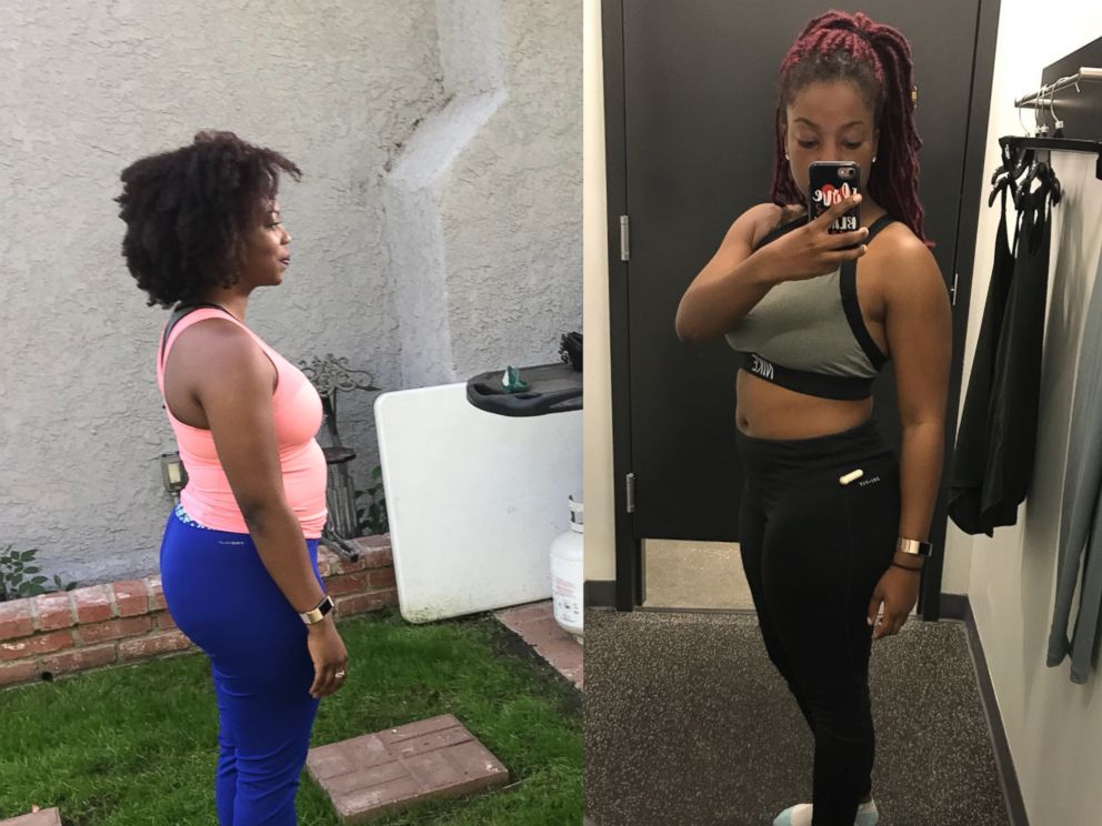 PHOTO: Asha McDowell, a teacher living in New Orleans, Louisiana, shared this before and after image from when she tried a diet and workout plan from celebrity trainer Jeannette Jenkins. 