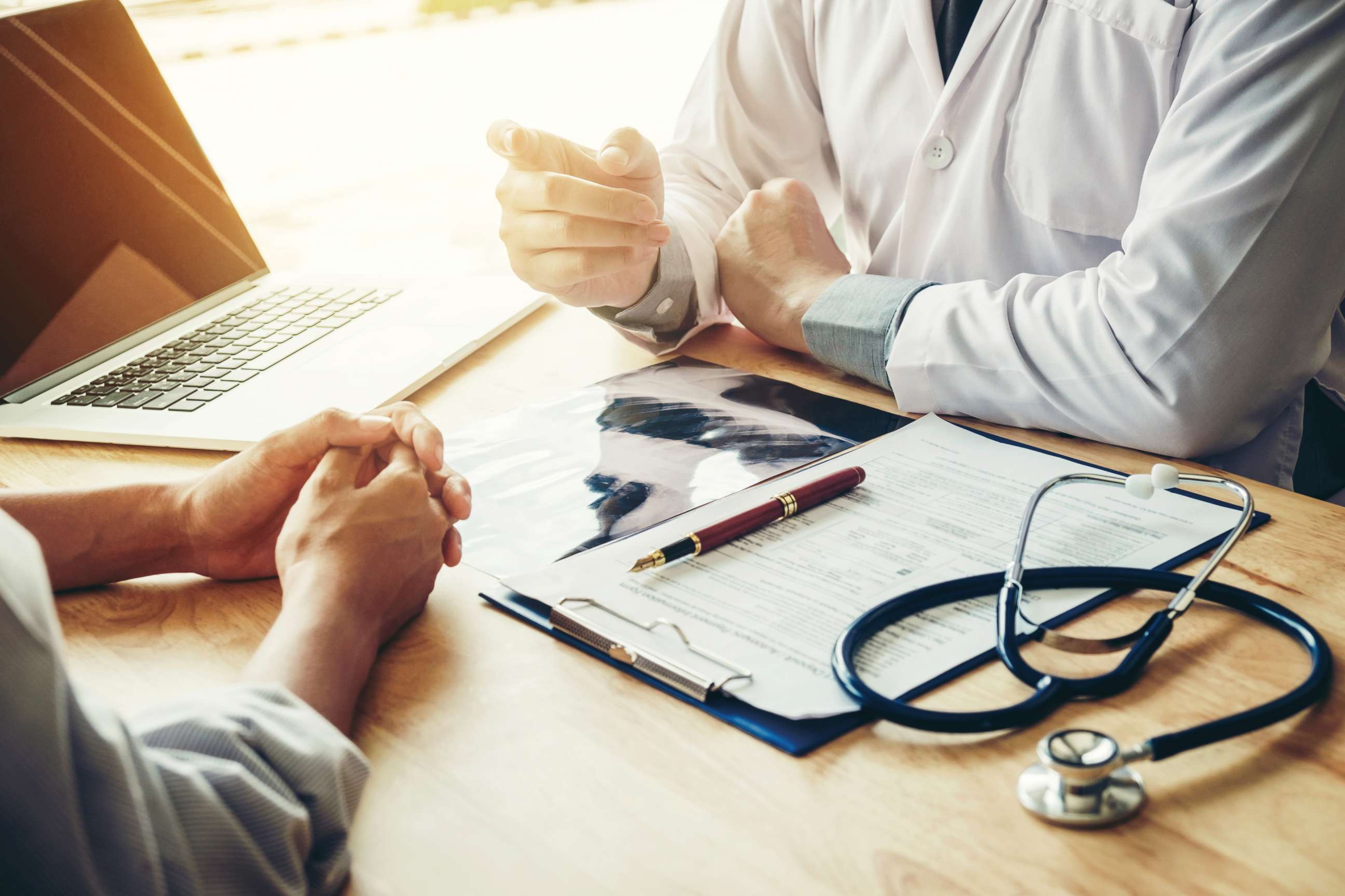 PHOTO: A doctor speaks with a patient in this stock photo.