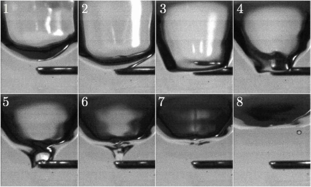 PHOTO: Researchers at the University of Cambridge have studied what causes dripping water to make a "plinking" sound, and how to stop it.