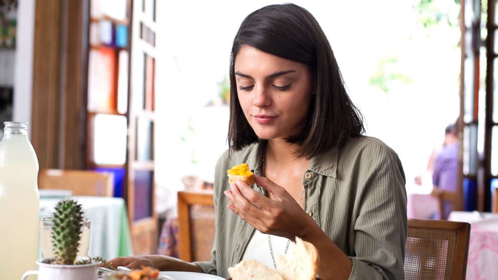 PHOTO: A woman eats in this undated stock photo.