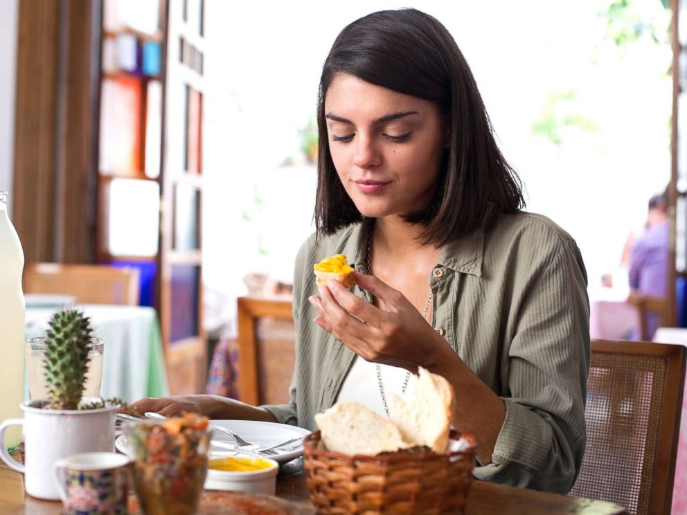 PHOTO: A woman eats in this undated stock photo.