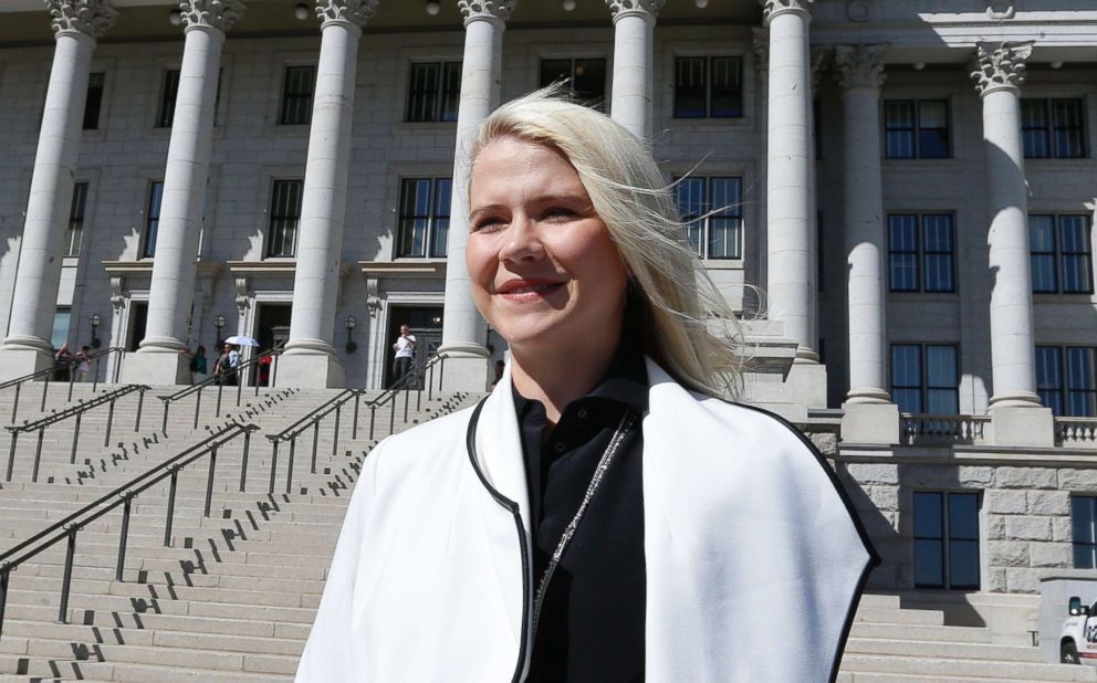 PHOTO: Elizabeth Smart arrives for a news conference, Sept. 13, 2018, in Salt Lake City.