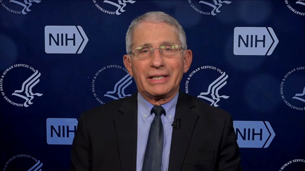 PHOTO: Dr. Anthony Fauci, director of the National Institute of Allergy and Infectious Diseases and chief medical adviser to the president, appears on "Good Morning America," March 11, 2021.
