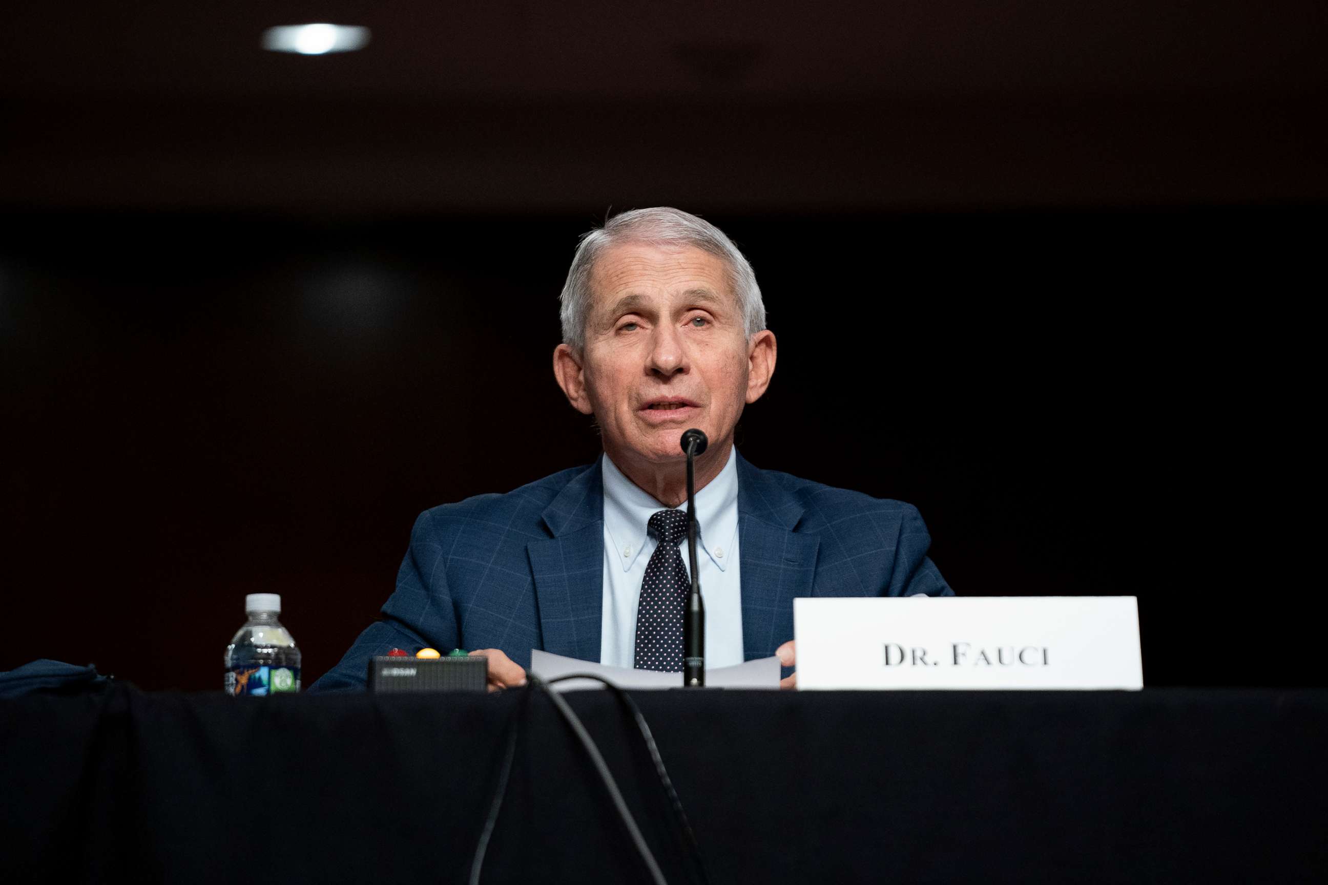 PHOTO: In this Jan. 11, 2022, file photo, Dr. Anthony Fauci, White House Chief Medical Advisor and Director of the NIAID, testifies at a Senate Health, Education, Labor, and Pensions Committee hearing on Capitol Hill in Washington, D.C.