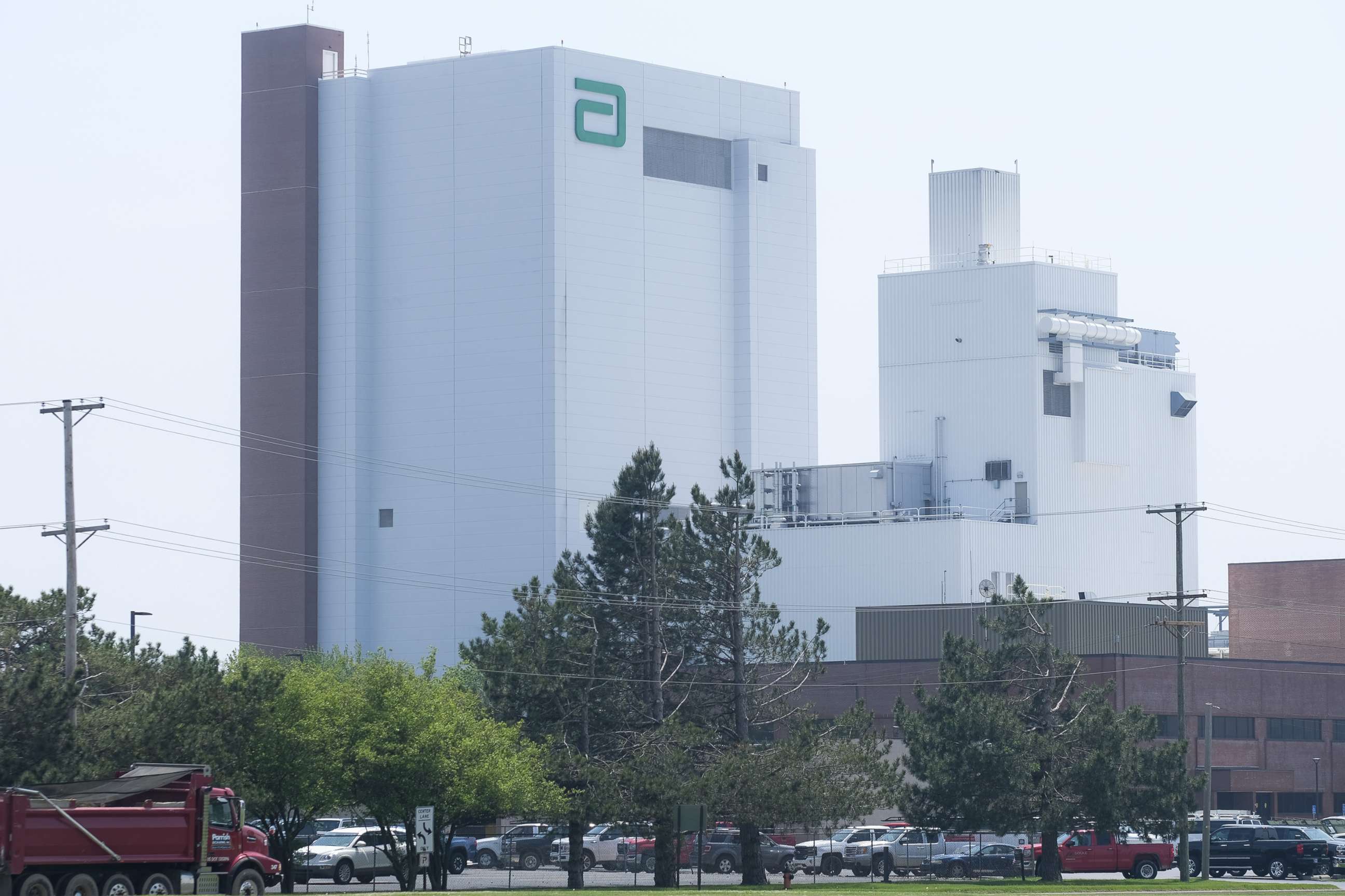 PHOTO: The Abbott Nutrition factory, an infant formula plant, stands in Sturgis, Mich., May 19, 2022. 