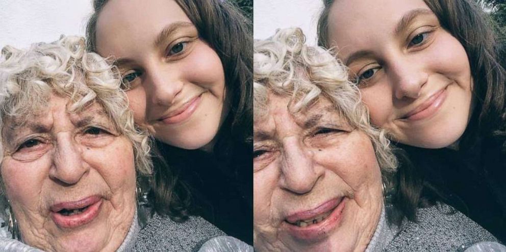 PHOTO: Liora Fishman photographed with her grandmother Gloria Keller. 