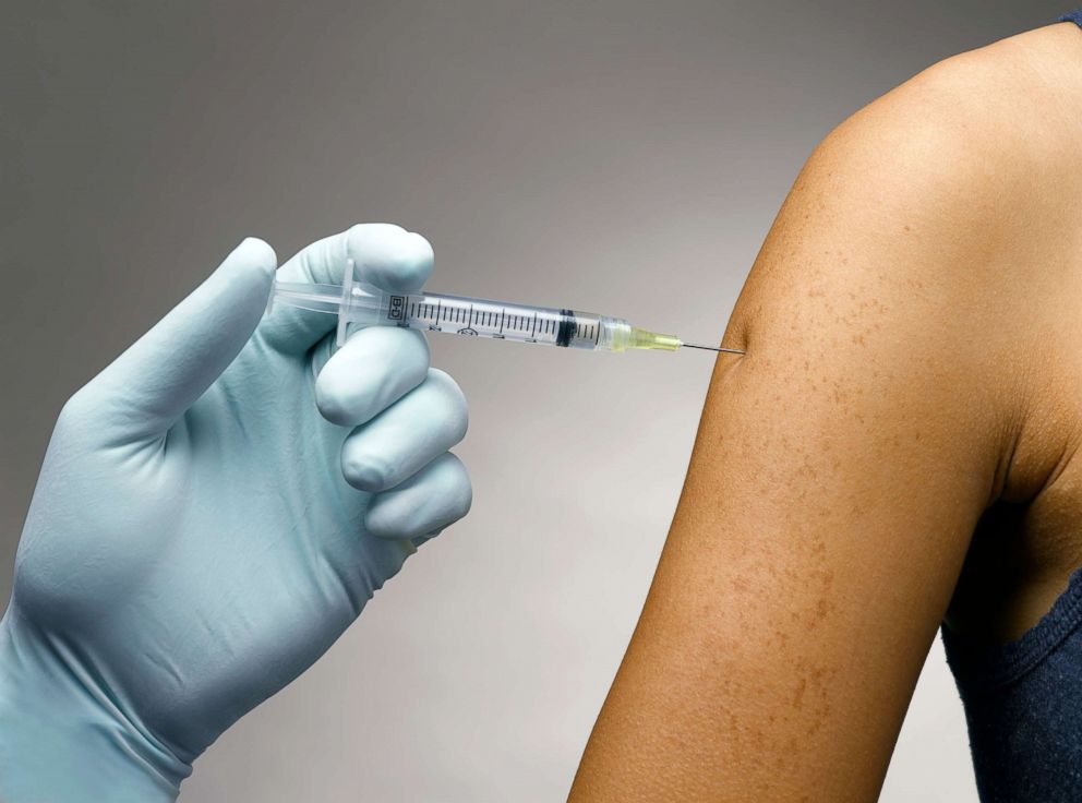PHOTO: A person receives a vaccine in this undated stock image.