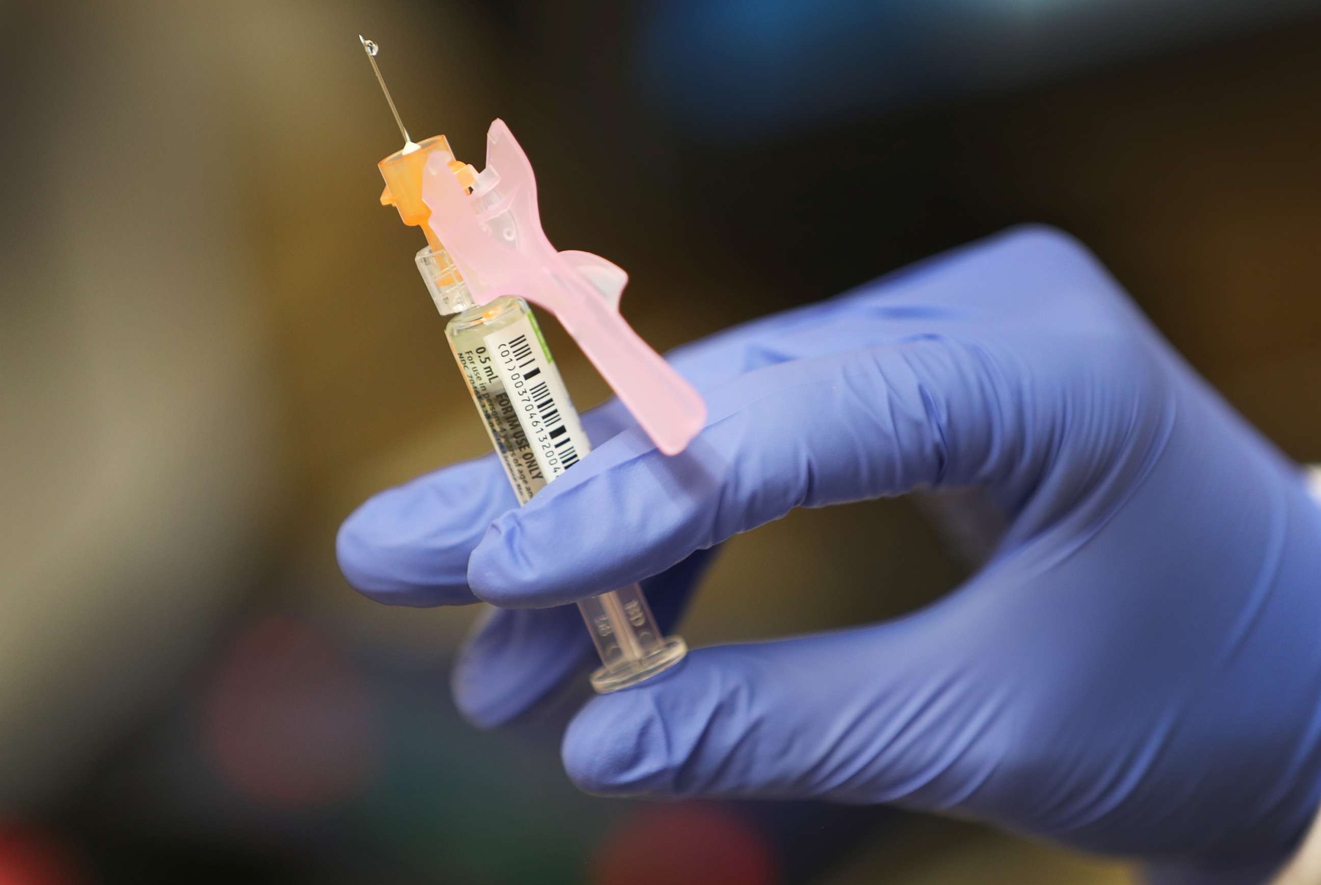 PHOTO: Enbal Sabag, a Nurse Practitioner, prepares a flu vaccination for a patient at the CVS Pharmacy and MinuteClinic, Sept. 3, 2020, in Key Biscayne, Fla. 