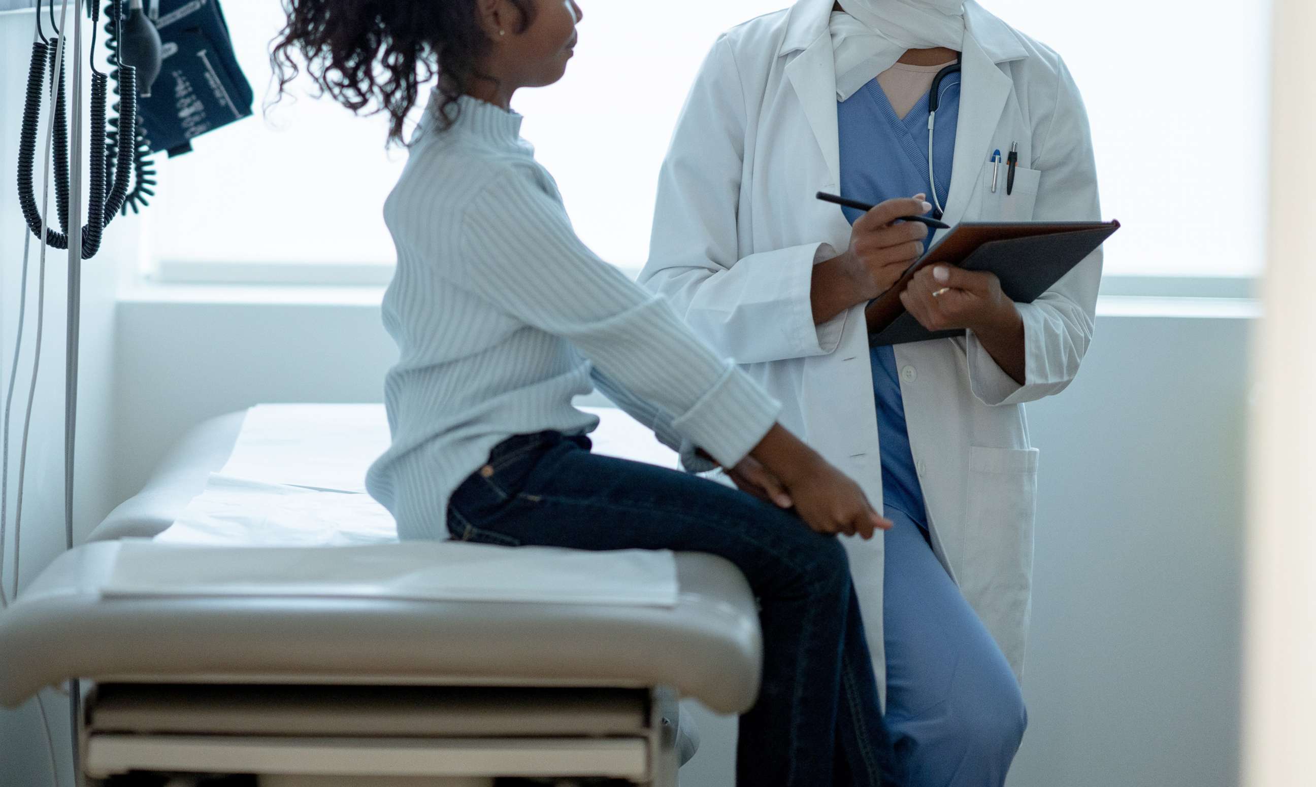 PHOTO: A child visits with a doctor in an undated stock photo.