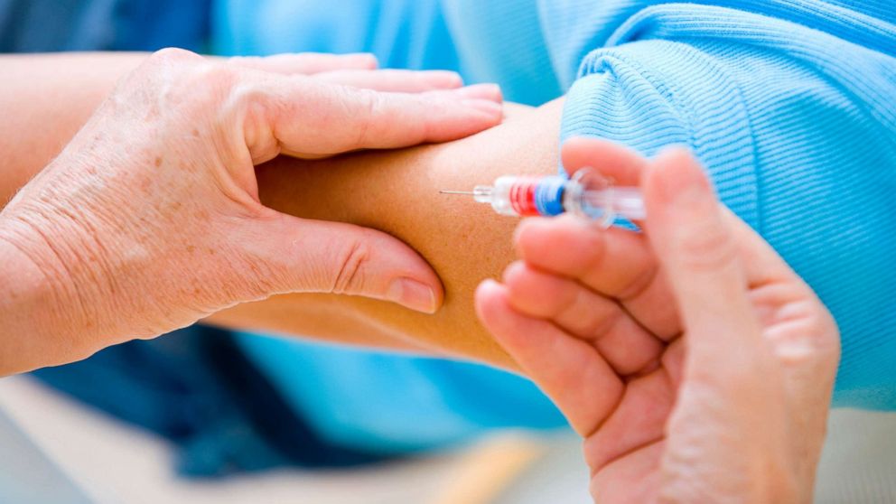 PHOTO: A person receives the flu vaccine in this undated stock photo.