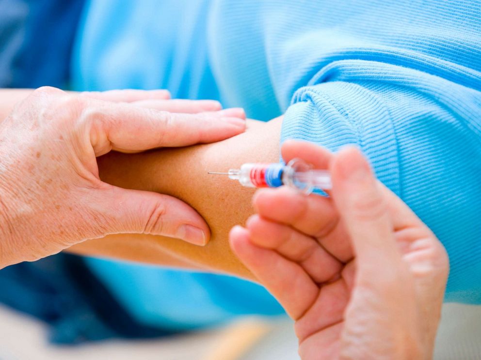 PHOTO: A person receives the flu vaccine in this photo stock.