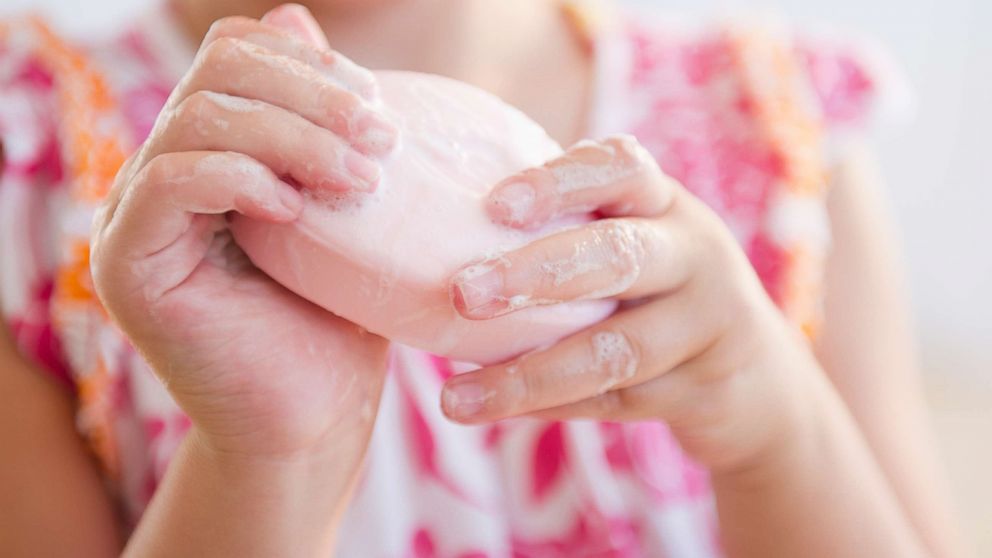 PHOTO: A stock photo of a young girl washing her hands in this undated image.