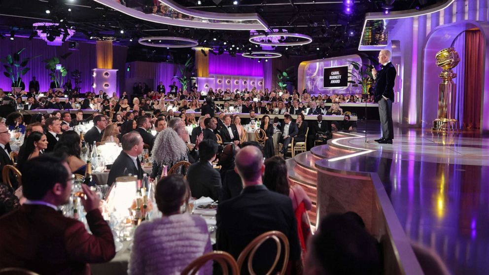 PHOTO: Honoree Ryan Murphy accepts the Carol Burnett Award onstage at the 80th Annual Golden Globe Awards held at the Beverly Hilton Hotel, Jan. 10, 2023, in Los Angeles.