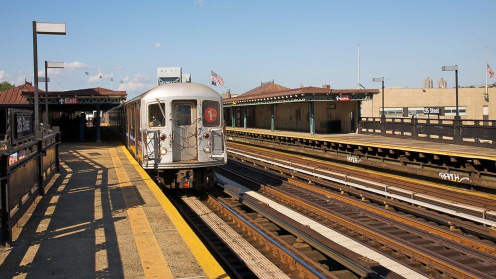 The "1" train in New York City appears in this undated photo.