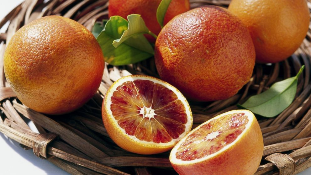 Blood oranges are in season in January, when oranges are often cheaper.