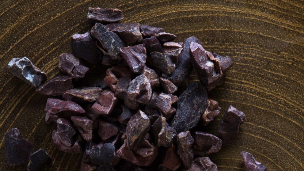 Cacao nibs with almonds are a good substitute for a granola bar.