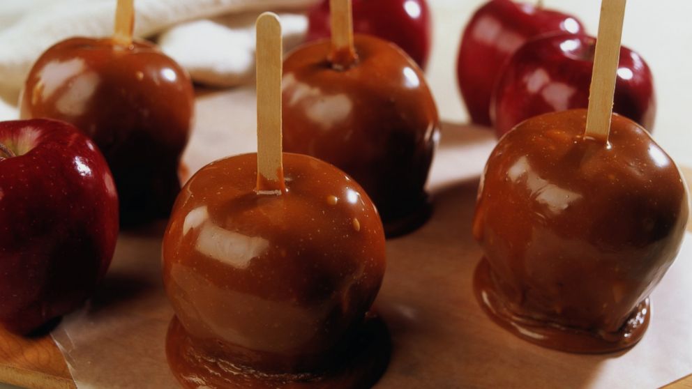 Caramel apples are seen in this undated stock photo. 