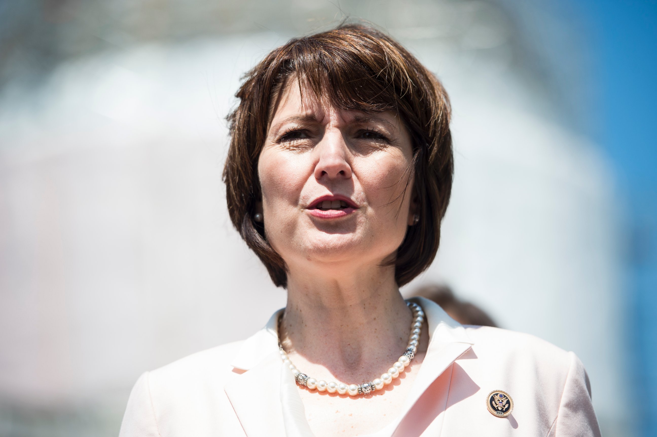 PHOTO: Rep. Cathy McMorris Rodgers participates in a news conference on Food and Drug Administration menu labeling regulations on April 28, 2015.