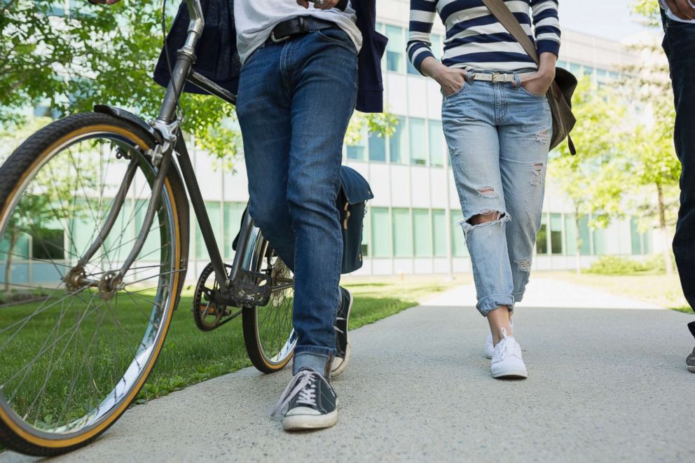 PHOTO: People walk on a college campus in an undated stock photo.