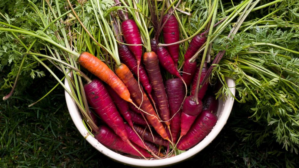 Carrots can come in a wide variety of colors, increasing their nutritional value. 