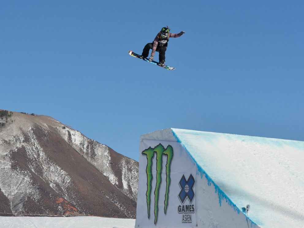 PHOTO: Jamie Anderson soars en route to a silver medal in the womens snowboard slopestyle Winter X-Games 2014 at Buttermilk Mountain on Jan. 25, 2014 in Aspen, Colo.