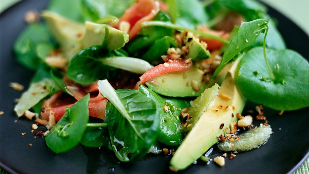 A spinach salad can boost your mood. 