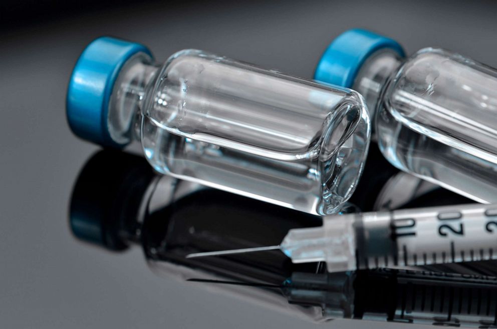 PHOTO: A syringe lays next to vials in an undated stock image.