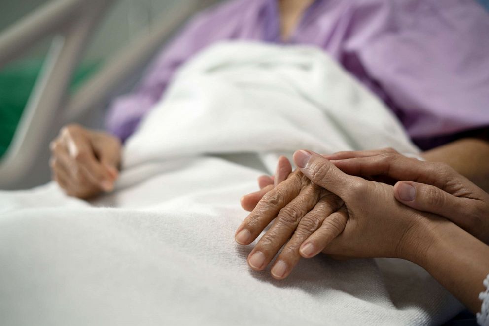 PHOTO: A woman in a hospital bed in an undated stock photo. 