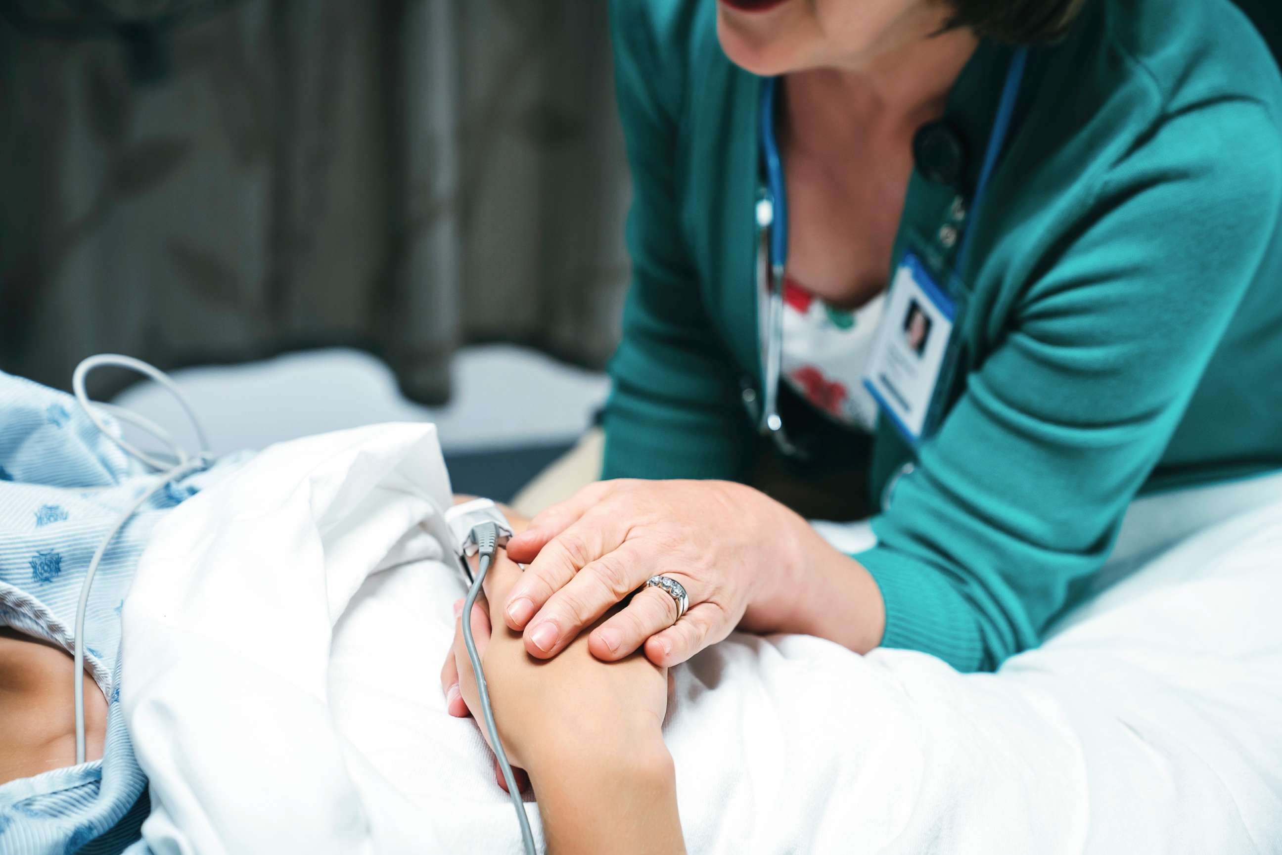 PHOTO: A doctor comforts a patient in this undated stock photo.