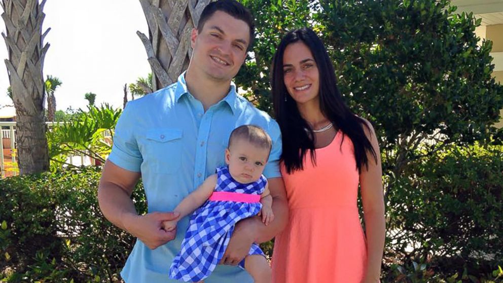 Matt and Meghan Davidson are photographed with their daughter, Bria, in this undated family photo.