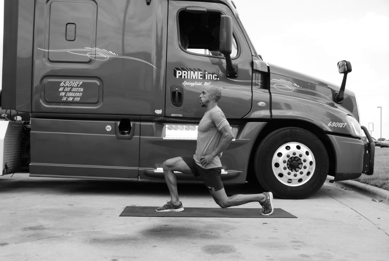 PHOTO:  Former truck driver Siphiwe Baleka's new book, "The Metabolism Accelerator for the Time Crunched, Deskbound, and Stressed Out" teaches simple exercises to get in shape. 