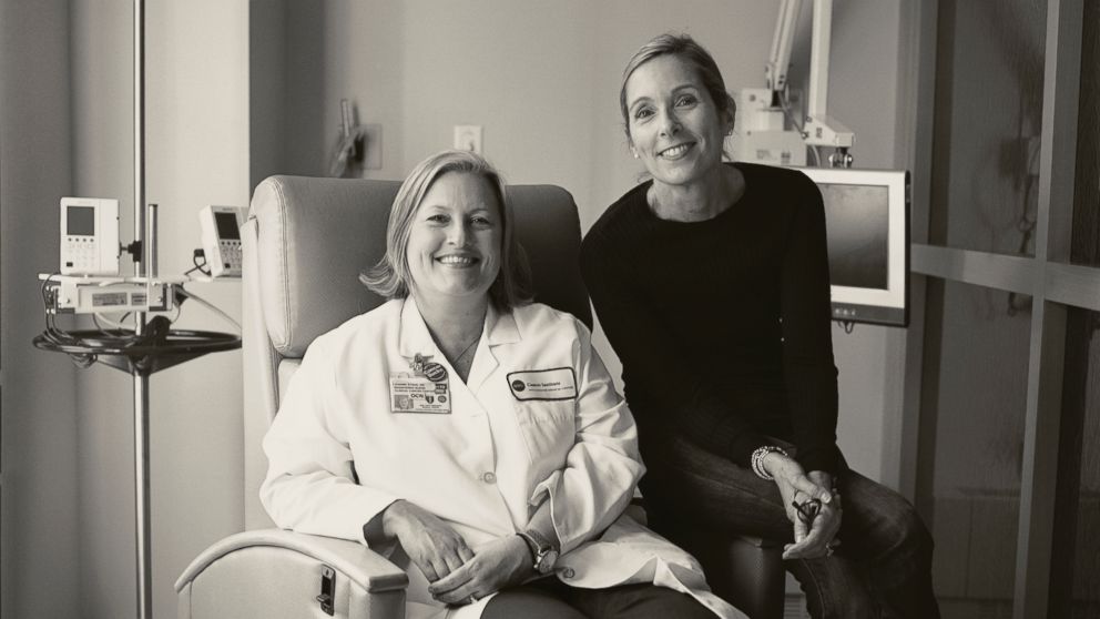 PHOTO: Film director Carolyn Jones and her chemotherapy nurse, Joanne Staha. 