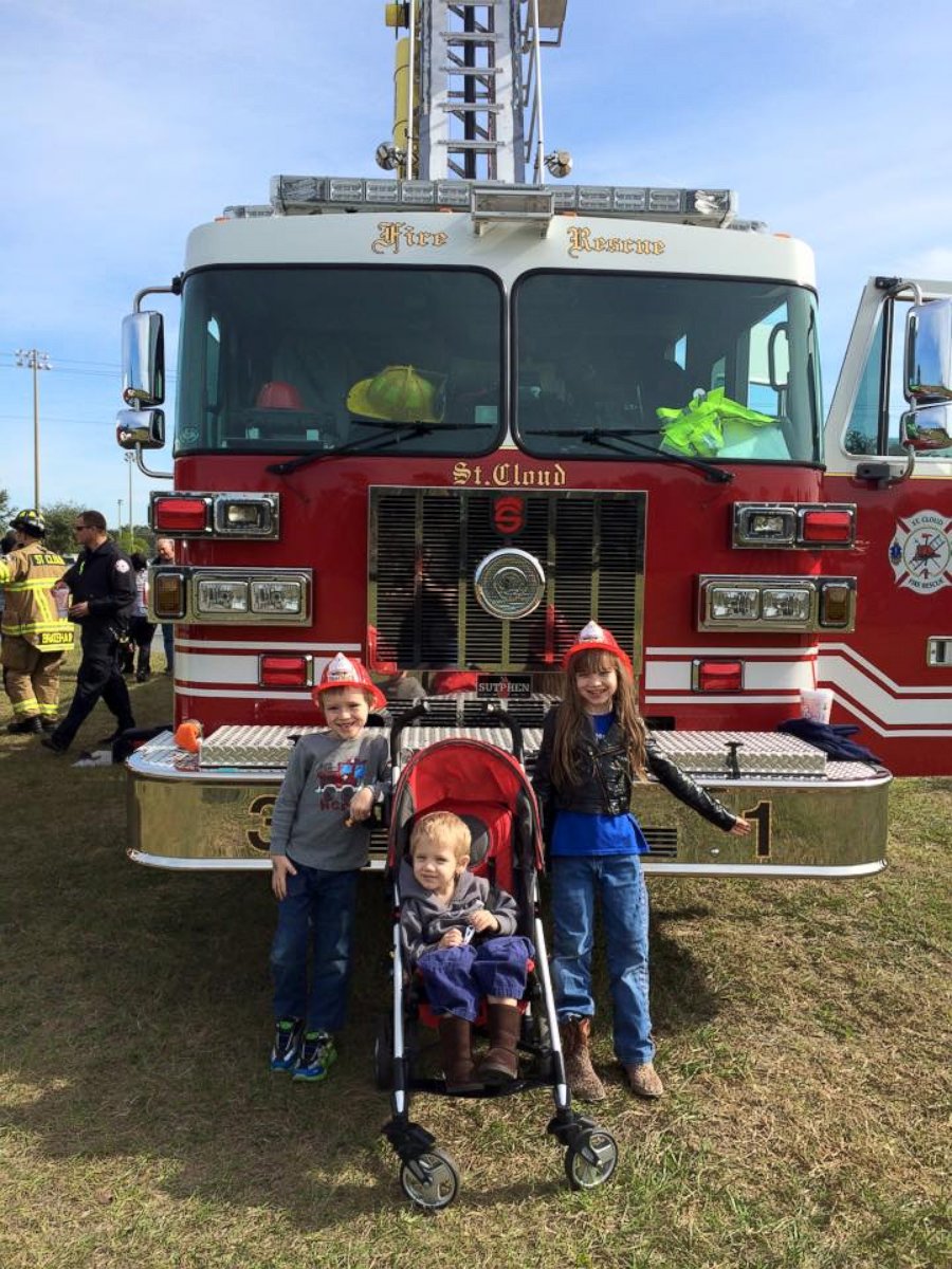 PHOTO: Local firefighters showed up to help Glenn Buratti celebrate his sixth birthday.
