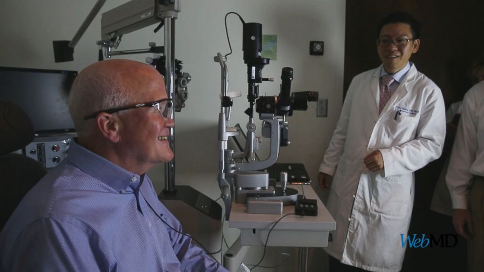 PHOTO: Larry Hester regained his sight after 33 years through the use of a ground-breaking visual prosthesis.
