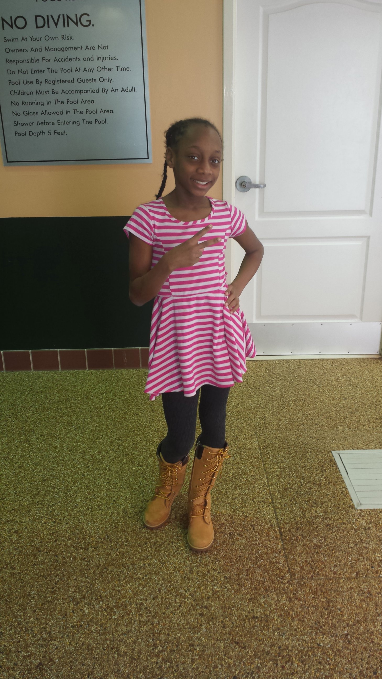 PHOTO: TaJah Monae Matthews' mother says her daughter sustained chemical burns from an over-chlorinated swimming pool.