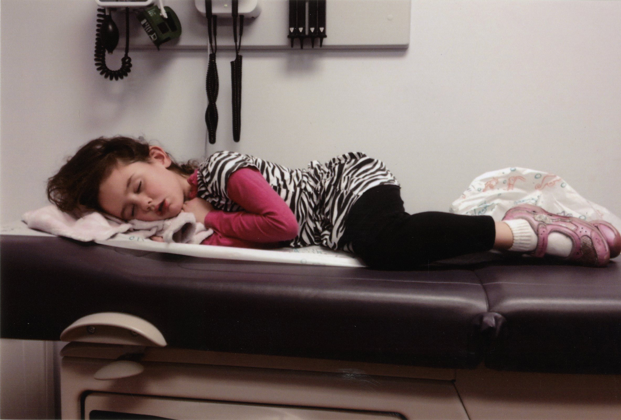 Alexia Baier is seen here during a doctor's visit.  