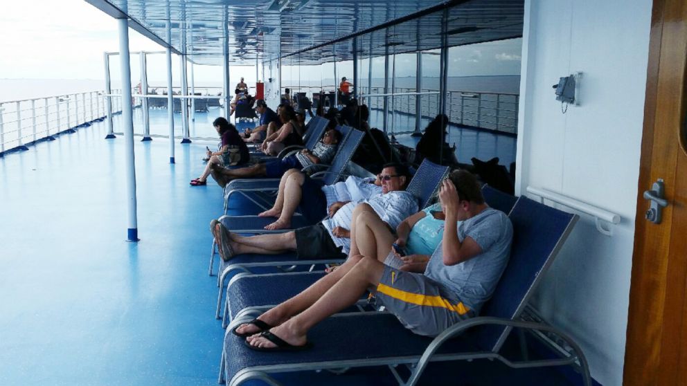 PHOTO: The ship remained at sea even though they were supposed to dock in Cozumel, Mexico.