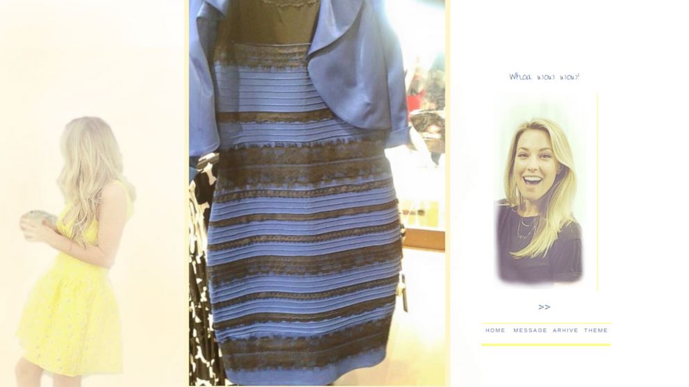 black blue yellow white dress