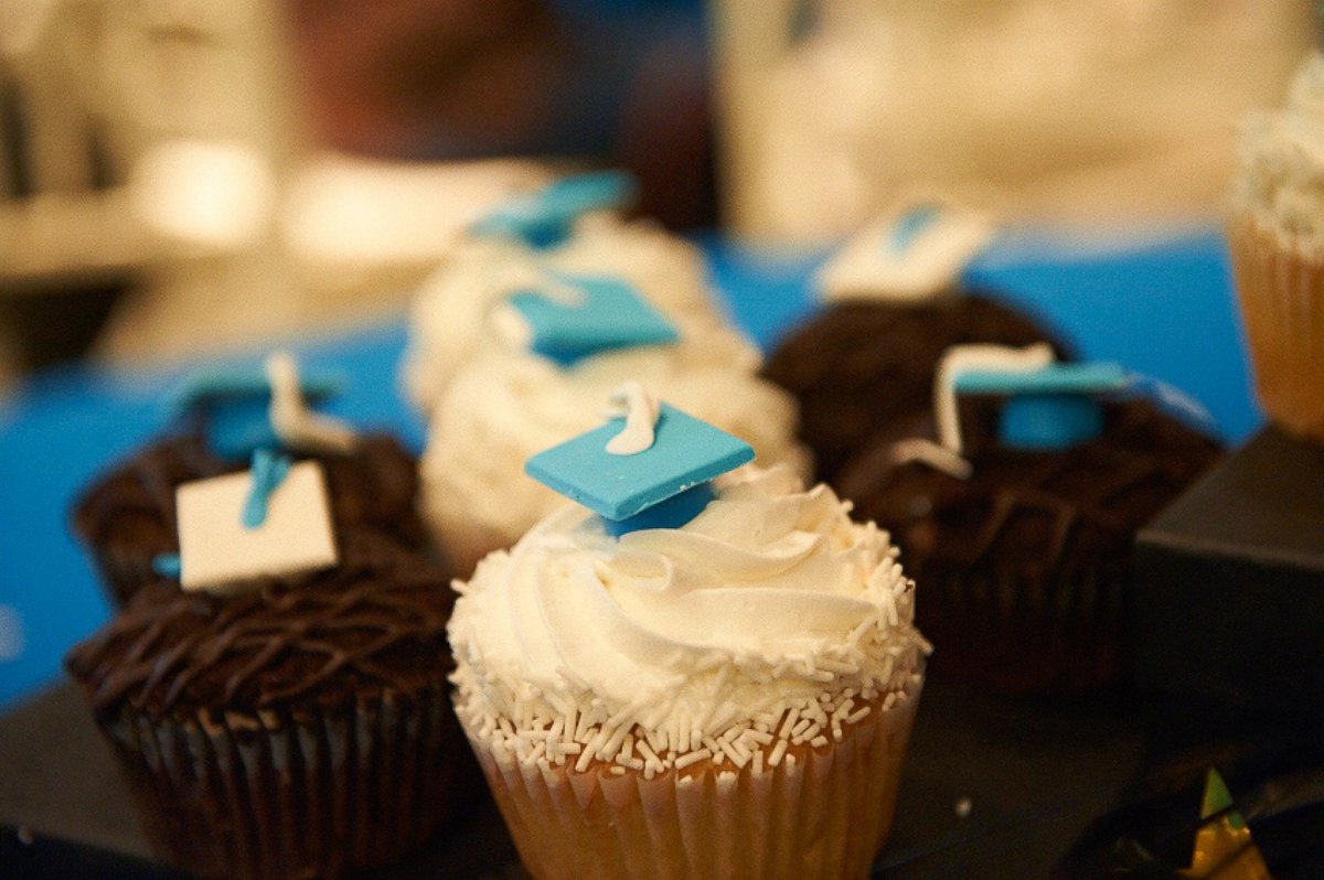 PHOTO: The hospital had special graduation cupcakes for the occasion.