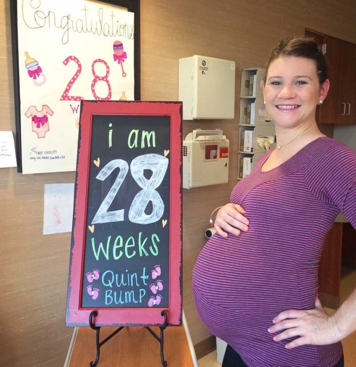 PHOTO: Danielle Busby is seen at 28 weeks of pregnancy in this photo posted to her blog. 