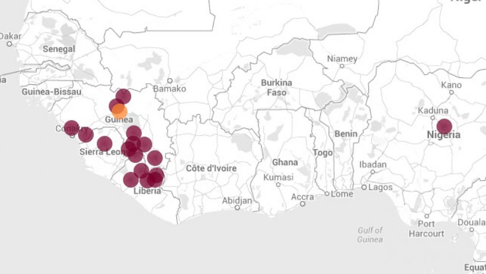 PHOTO: By April, the outbreak spread to Sierra Leone and Liberia. 